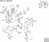 Bosch 0 603 997 700 PSR 4,8 V Cordless Screwdriver Spare Parts